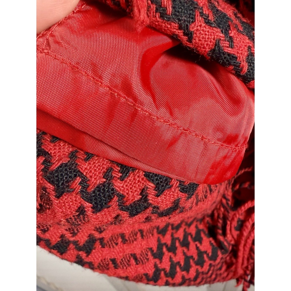 Requirements Vintage Plaid Wool Blend Fringe Midi Pencil Skirt Women's Size 12P - Picture 9 of 13